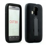 Wholesale Kyocera Hydro Icon C6730 Armor Hybrid Stand Case (Black Black)